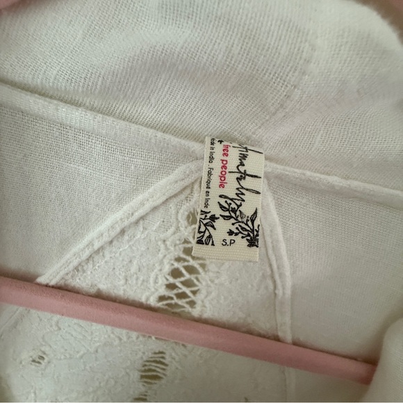 Free People Linen Blend Drape Cardigan Size Small - Picture 2 of 11